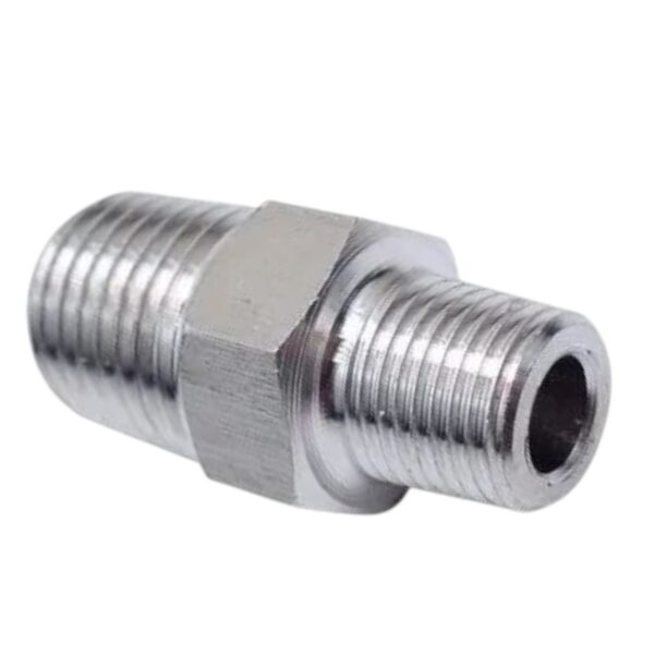 Stainless steel reducing hex nipple